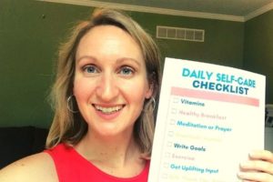 daily self-care checklist pdf