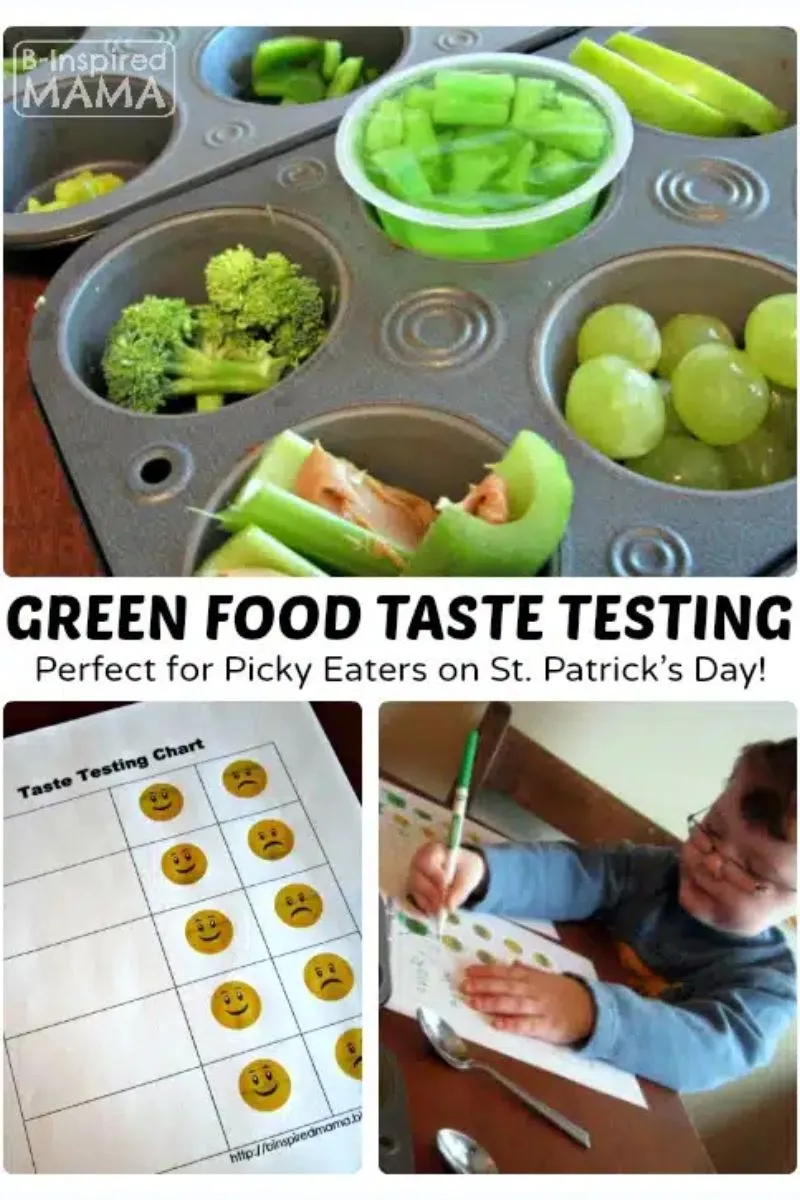 green food tasting