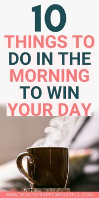 conquer the morning, conquer the day
