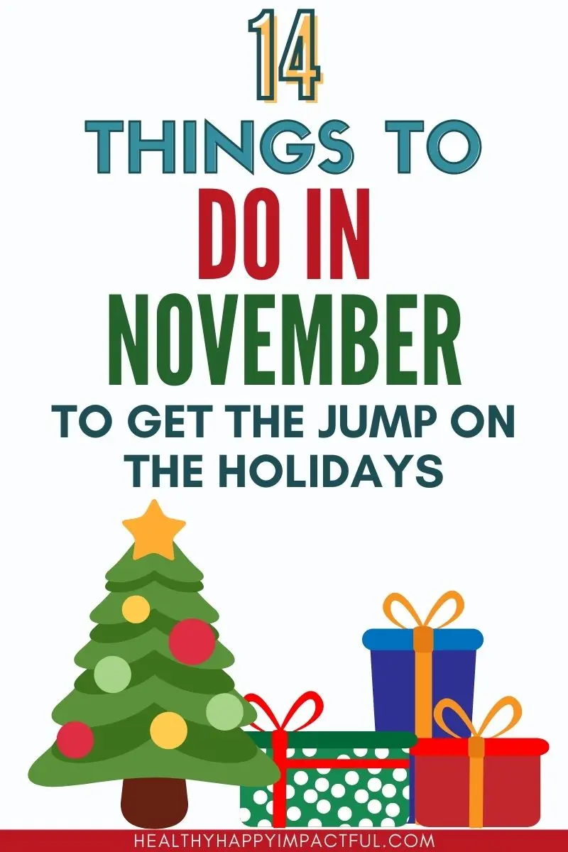 things to do in November for less stress