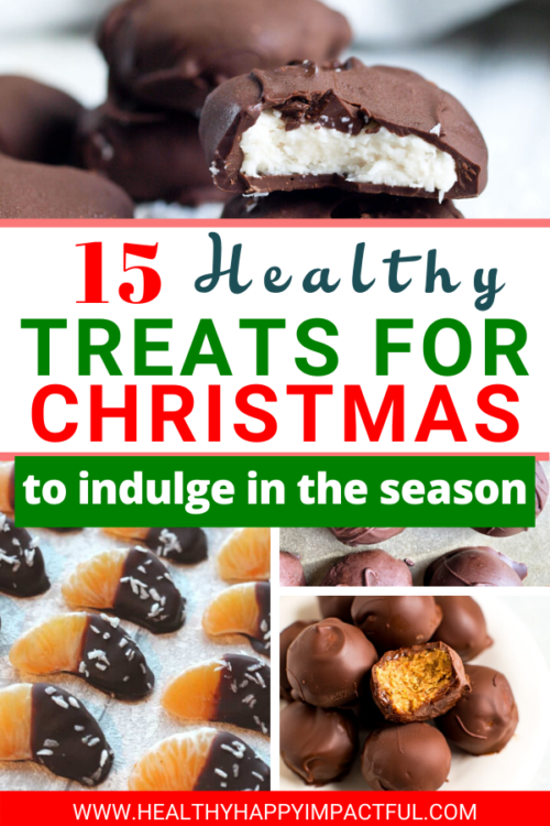 Healthy Christmas treats recipes pin