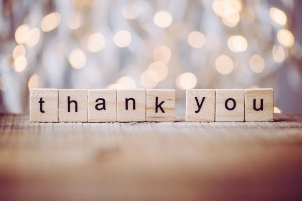 send a thank you for gratitude challenge month ideas 2023