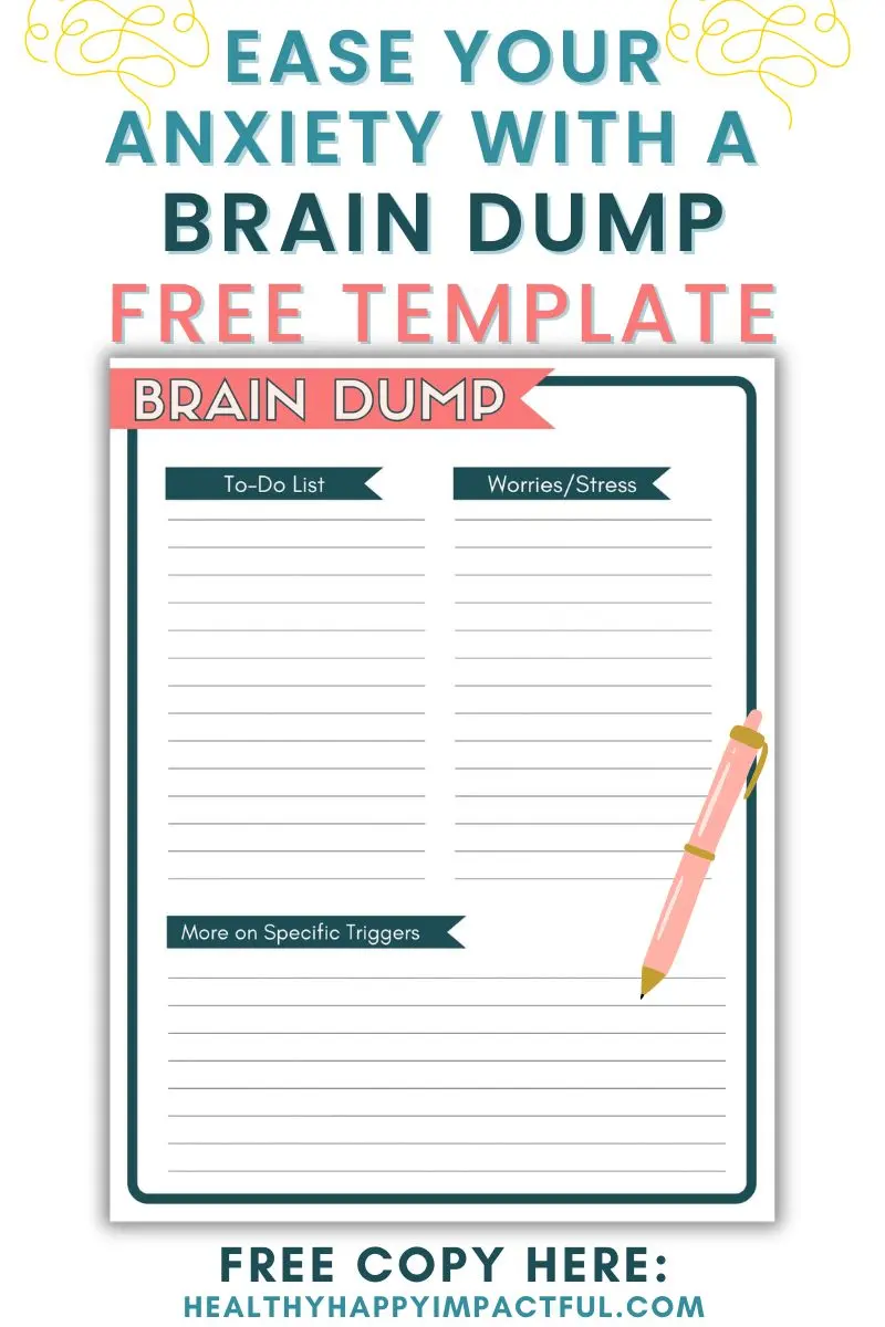 brain dump worksheet, how do you do a mind dump