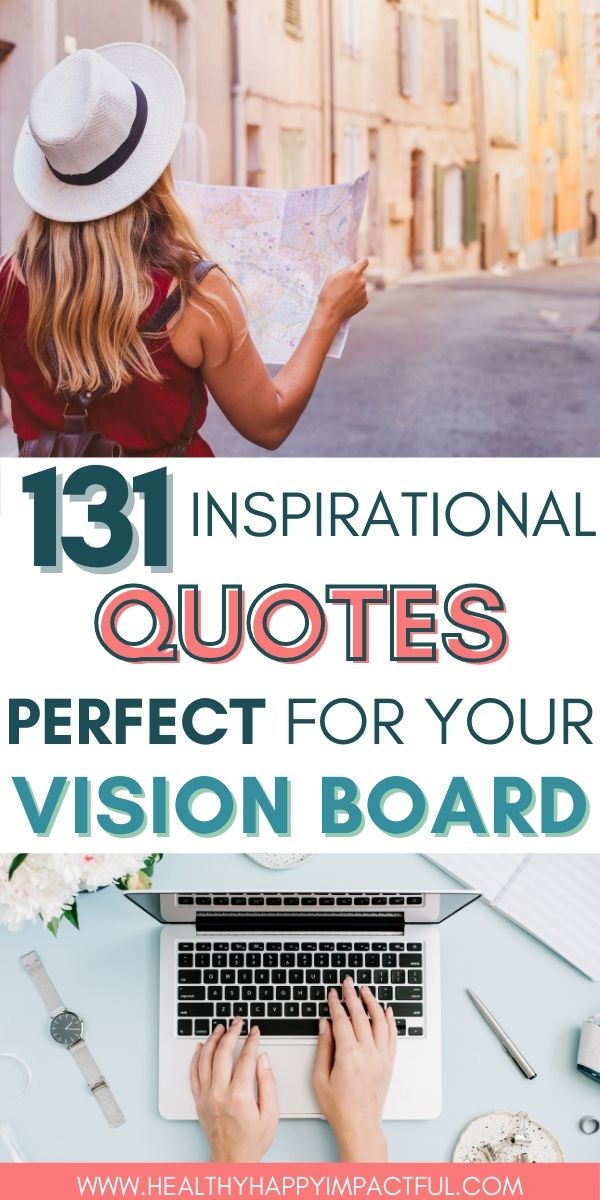 best inspirational vision board quotes pin for positive success, relationships, business, and fitness