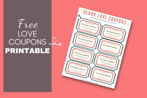 Free Printable Love Coupons Instant Diy Gift Healthy Happy Impactful