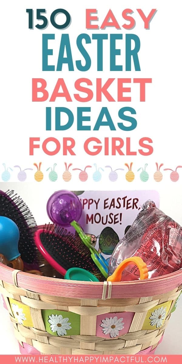 Best Easter basket ideas for girls pin 2024