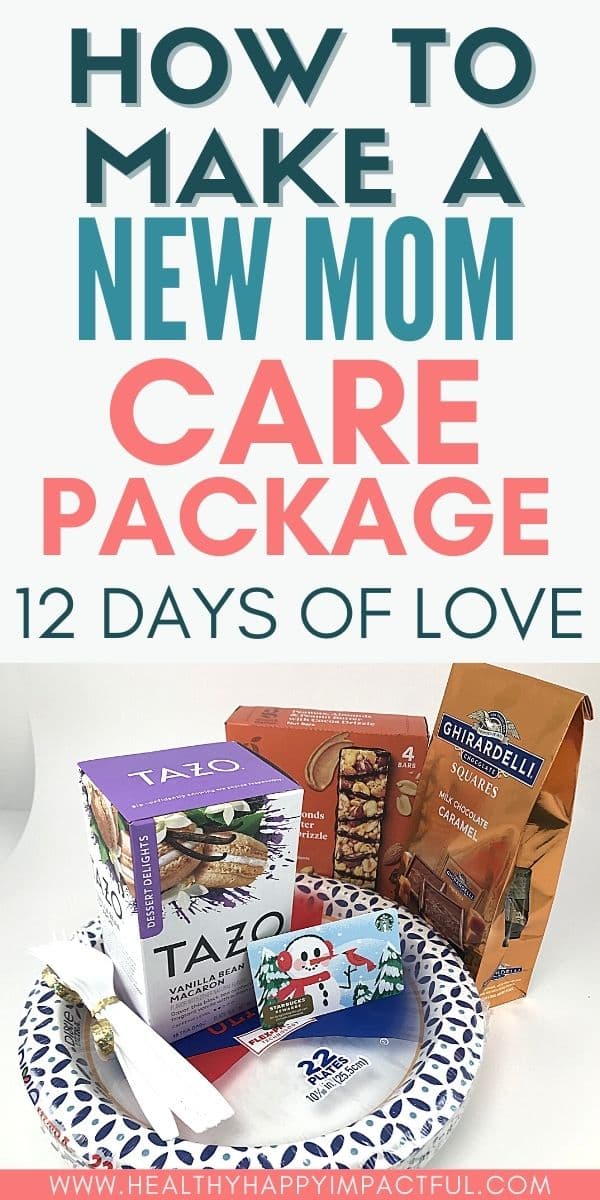 How to make a new mom care package: 12 days of love pin