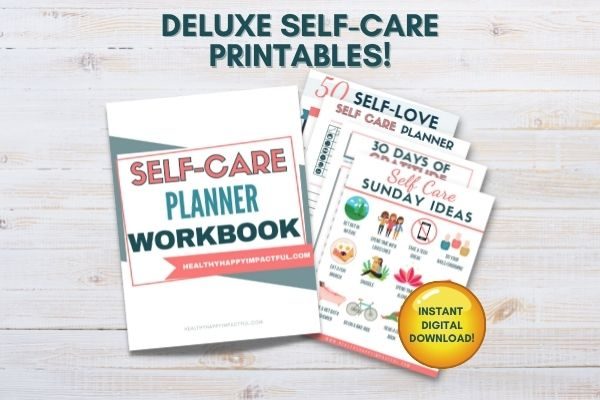 printable self care workbook planner templates
