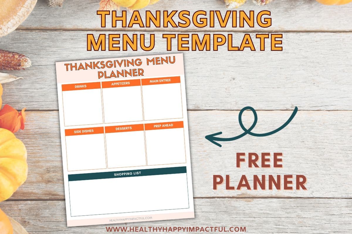 Free Thanksgiving Menu Template: Ideas to Stress Less in 2024