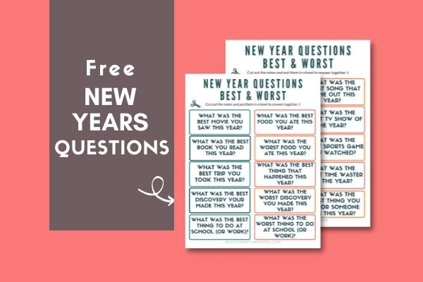 end of year new years reflection questions pdf