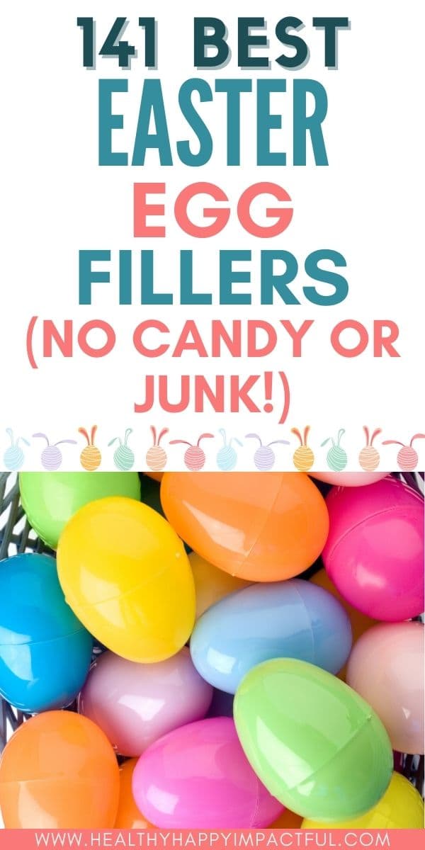 non candy Easter egg filler ideas for toddlers, preschoolers, babies, tweens, and teens