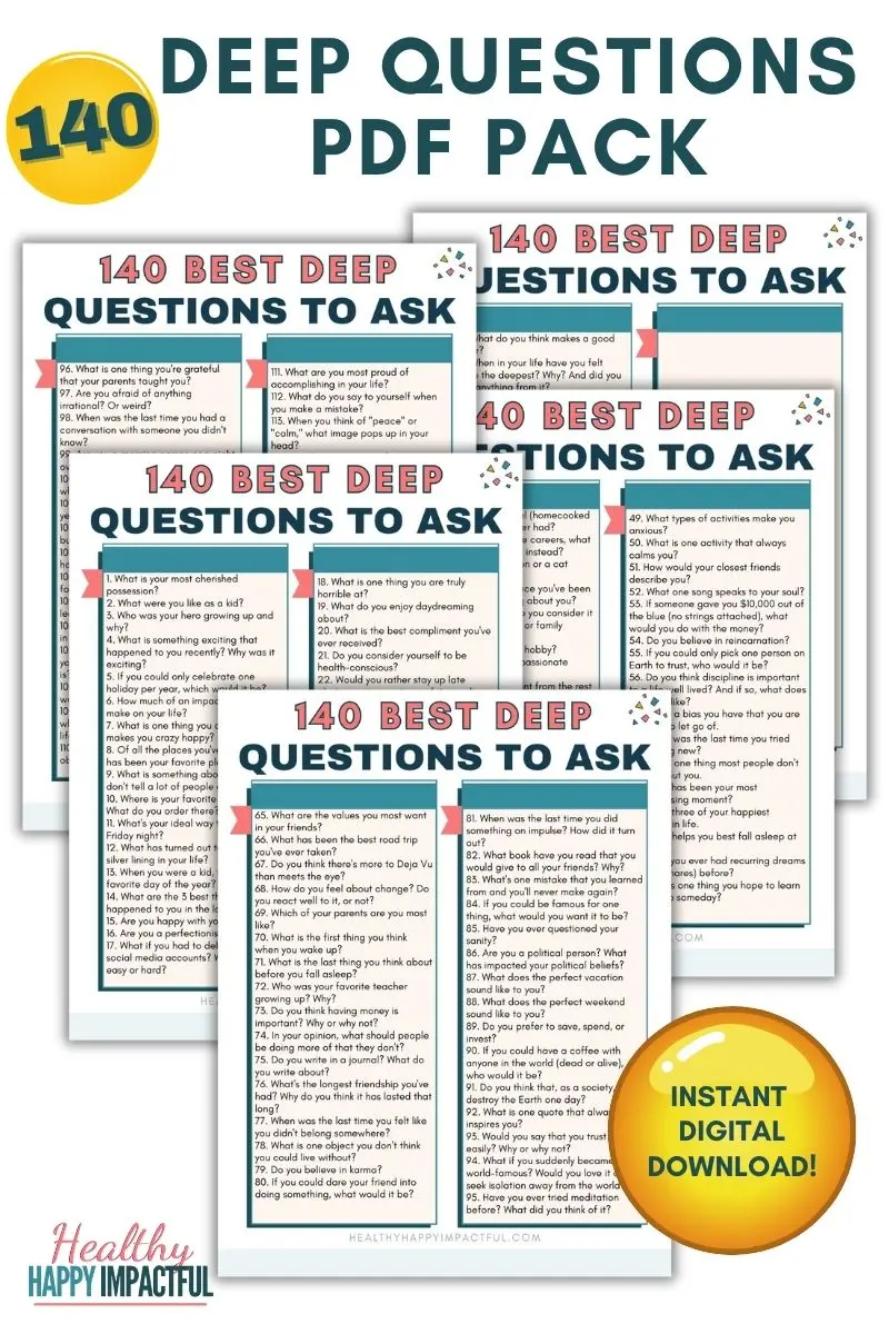 printable pack of deep questions to ask