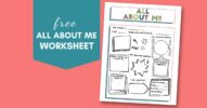 all about me worksheet template
