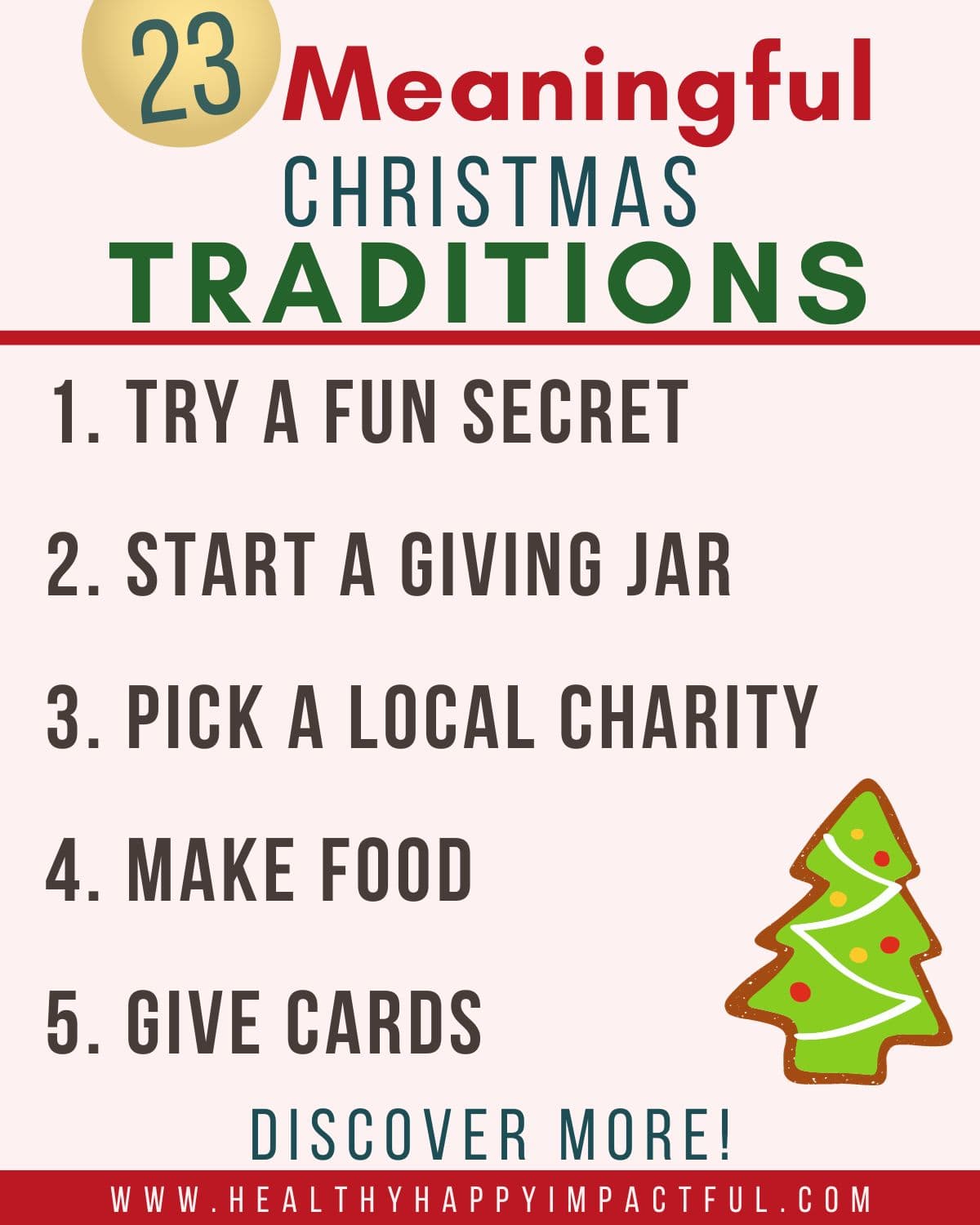 pin of easy meaningful Christmas gift traditions family can do