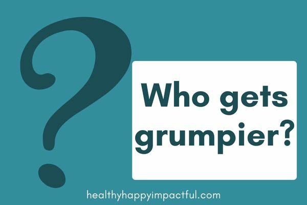 Who gets grumpier? Who is more couples challenge questions; funny