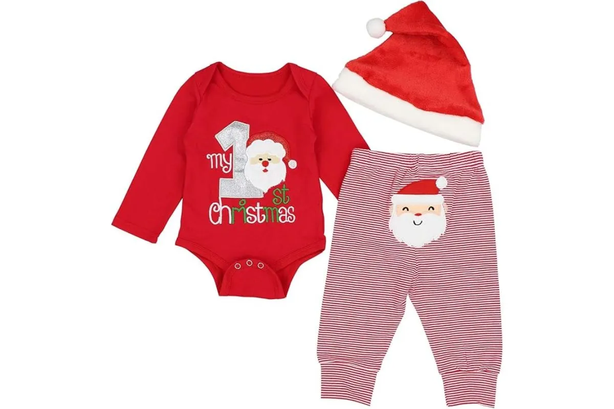 stocking stuffers for babies 0-1; first christmas outfit