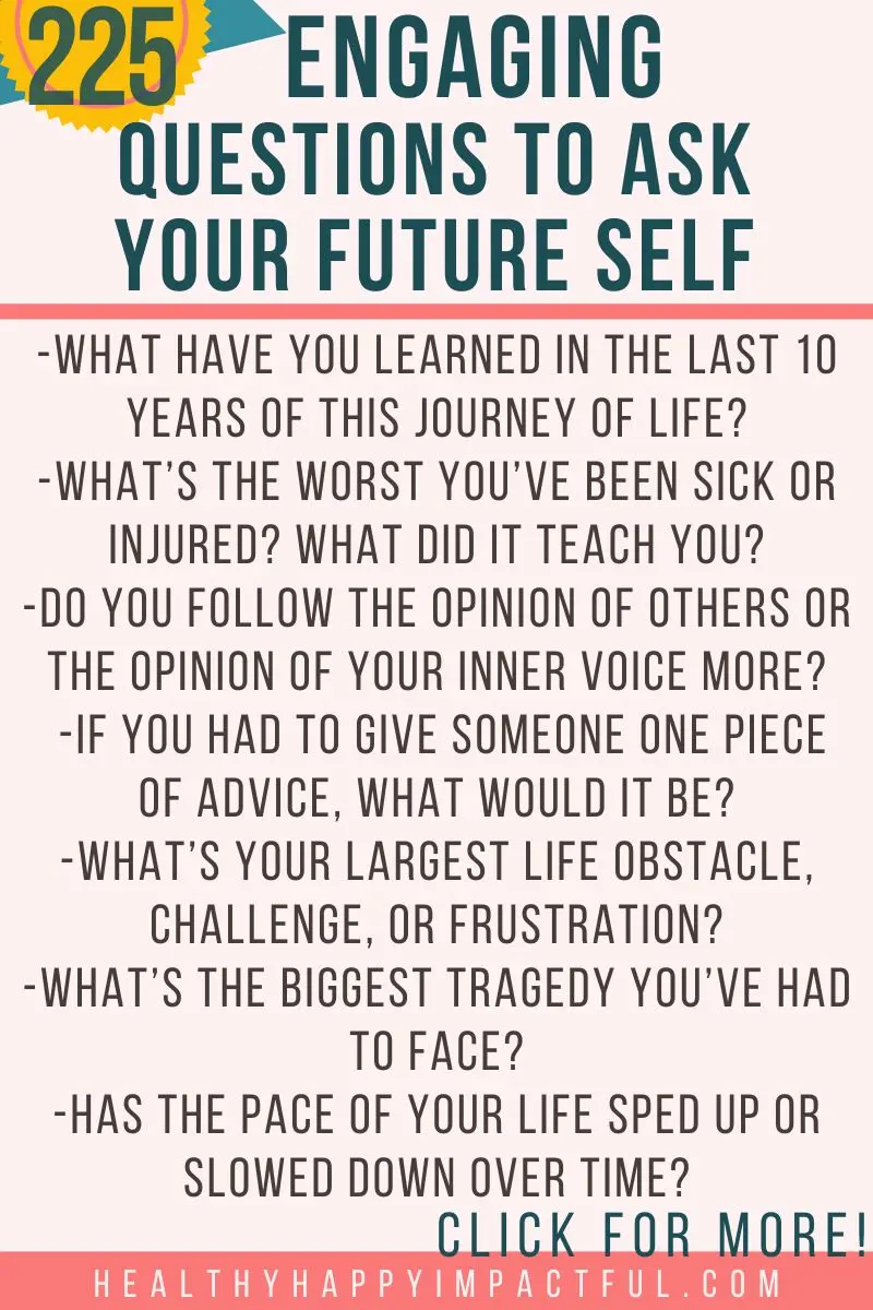 important reflection questions to ask your future self in a journal or in a letter