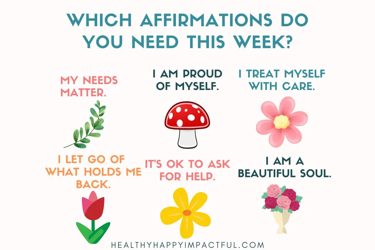 self love affirmations examples: my needs matter: healing affirmations