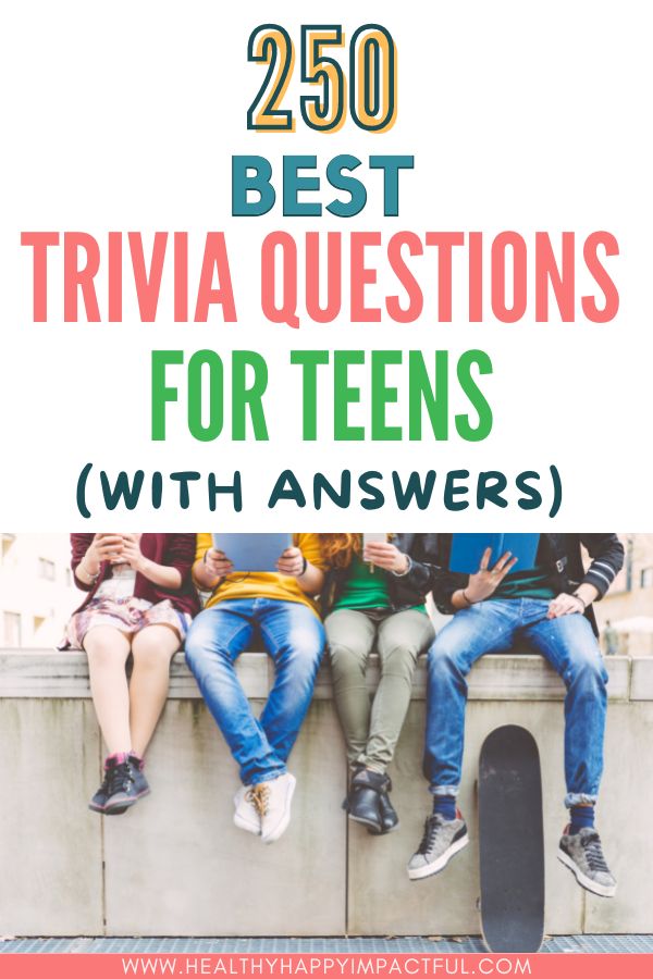 title pin: best trivia questions for teens; pop culture