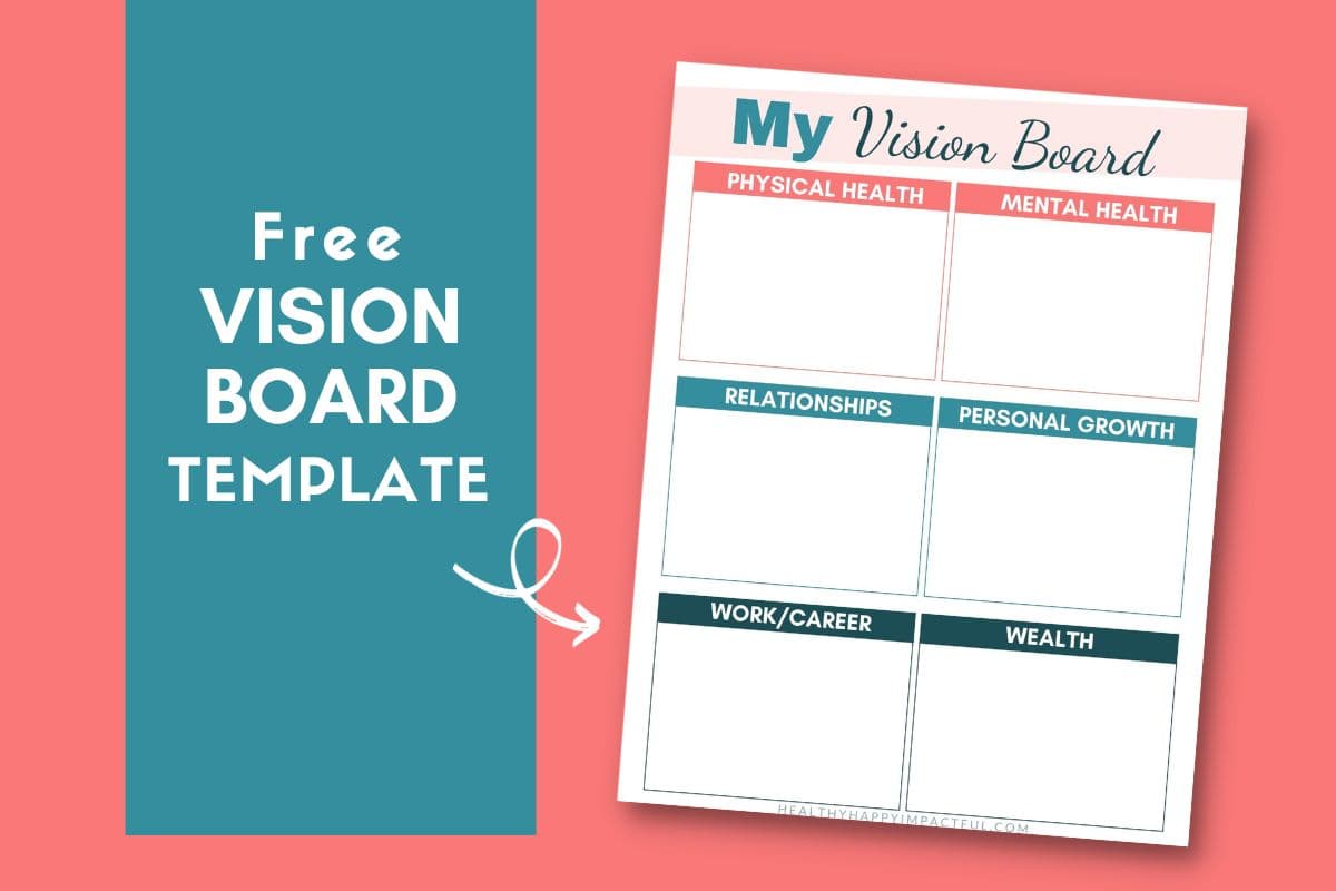 Printable Wellness & Spiritual Vision Board Kit 2024