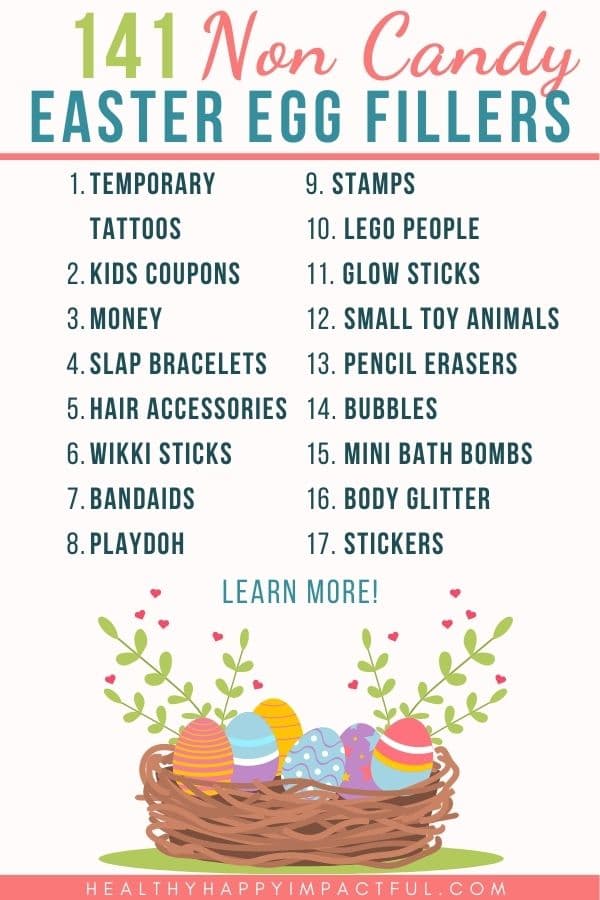 Best Easter egg fillers ideas and stuffers that are not junk