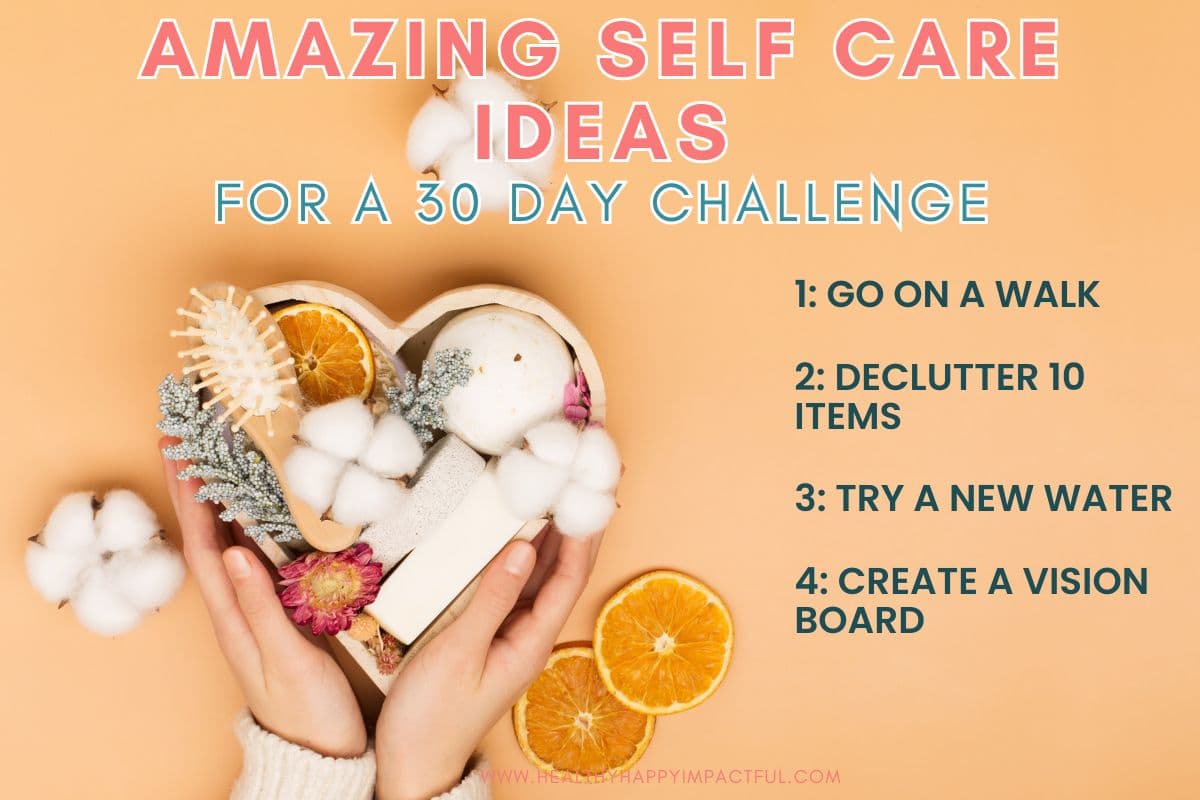 monthly 30 day self care challenge pin