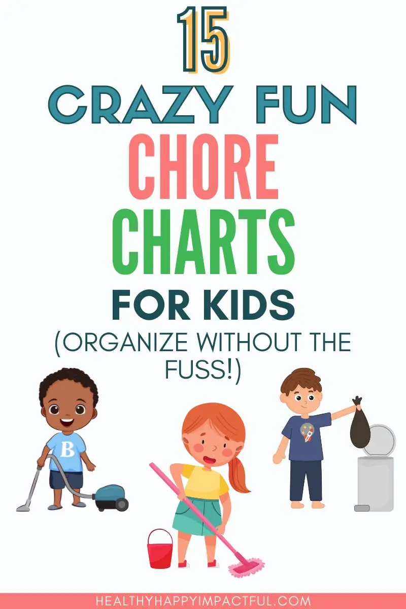 customizable chore charts pdf printable that fit your family pin