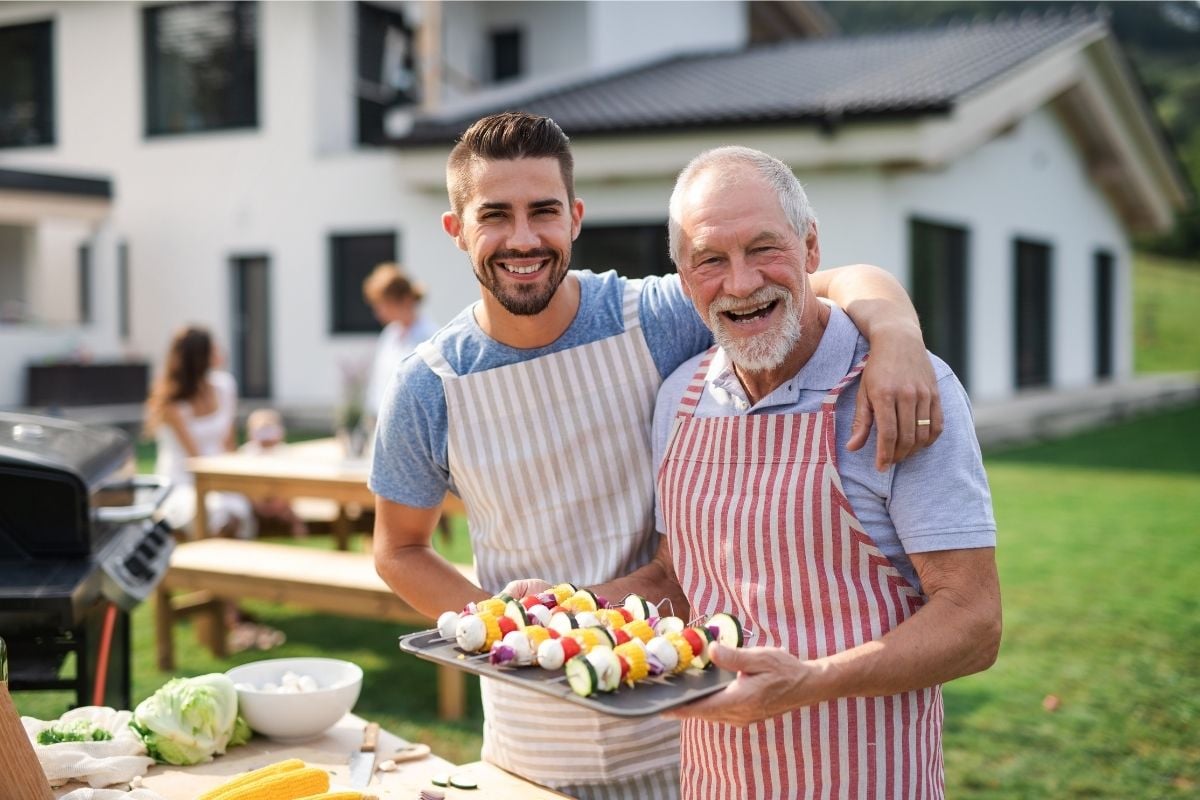 grandpa and dad