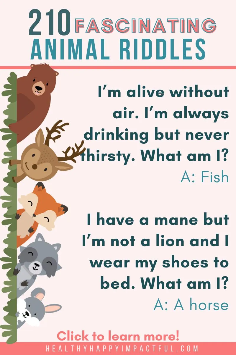 title pin; good tricky animal riddles with answers for kids and adults