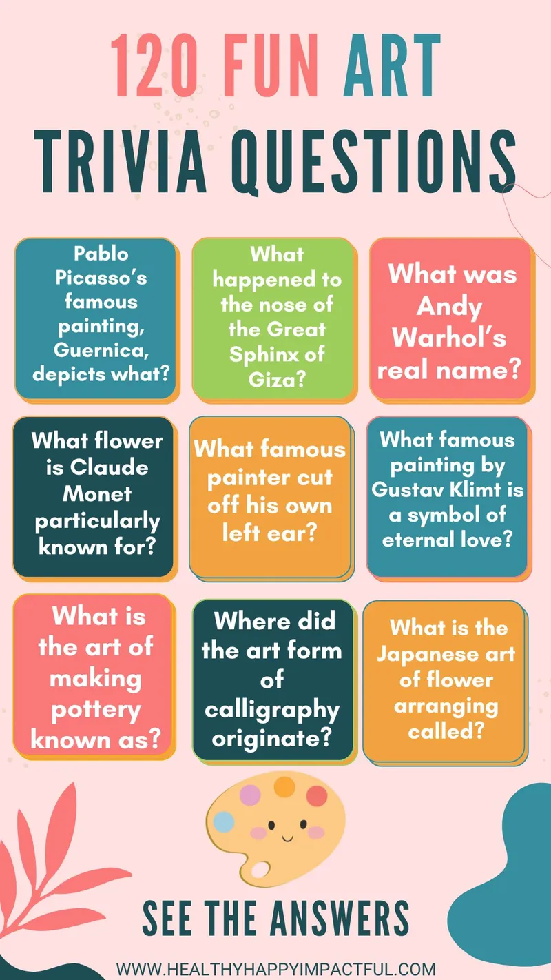 famous artists and art trivia questions and answers