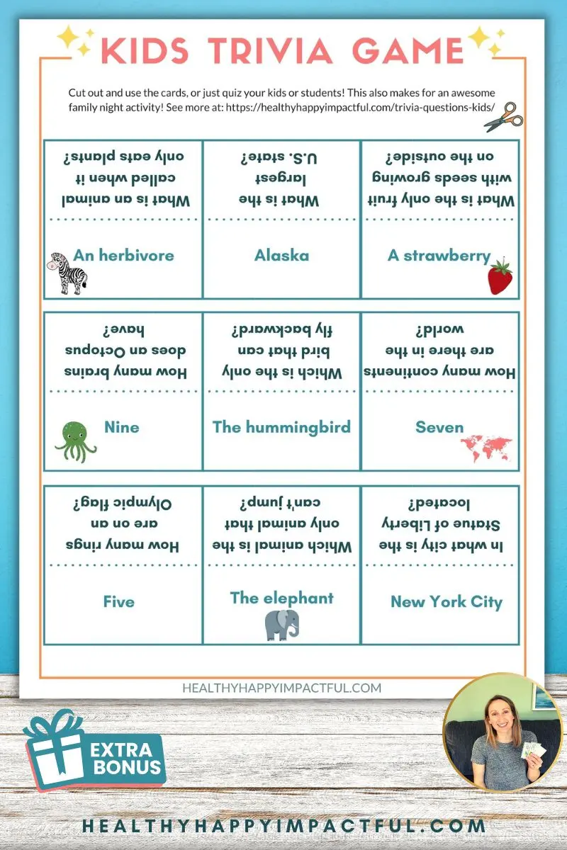 easy hard kids trivia pdf printable