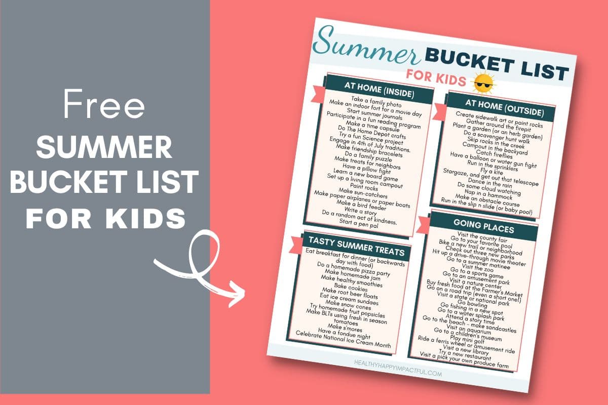 summer bucket list kids printable pdf 2023