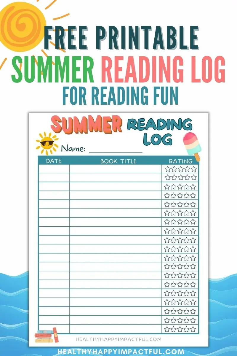 summer reading log; how to make reading fun