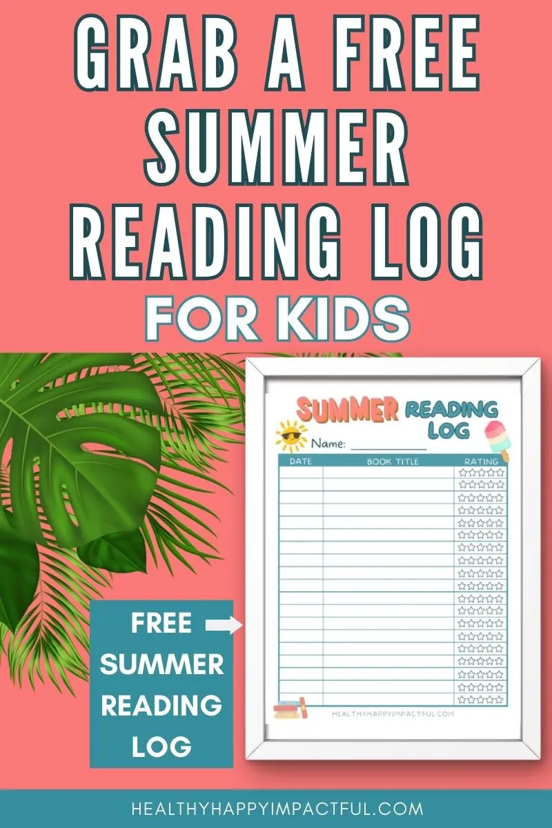 summer reading log tracker pdf printable