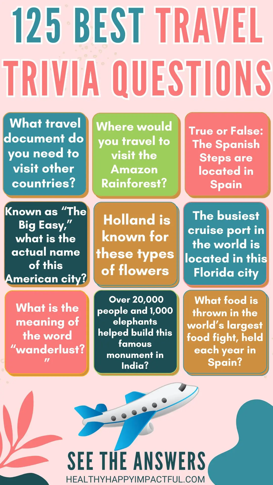 travel and tourism trivia quiz at the airport, fun facts for vacation or geography