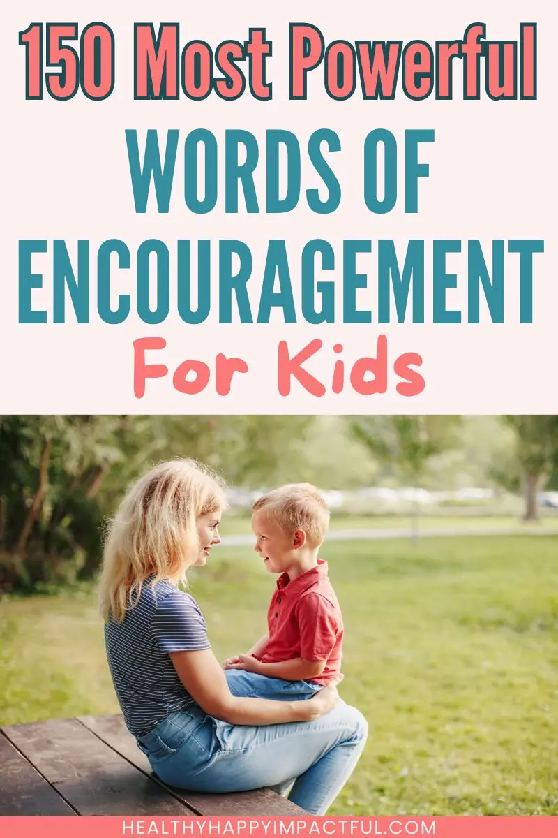 title pin; words of encouragement for kids and students