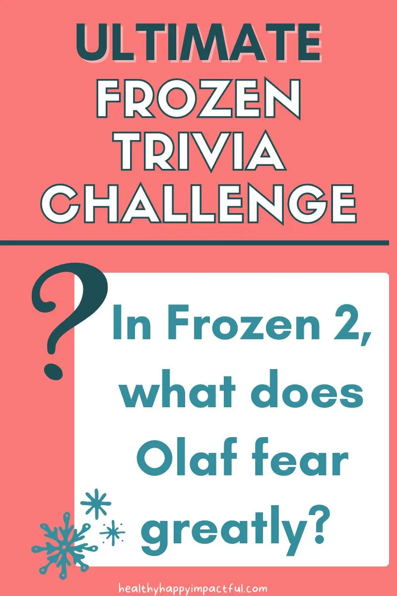 Frozen 2 quiz questions and Disney Trivia