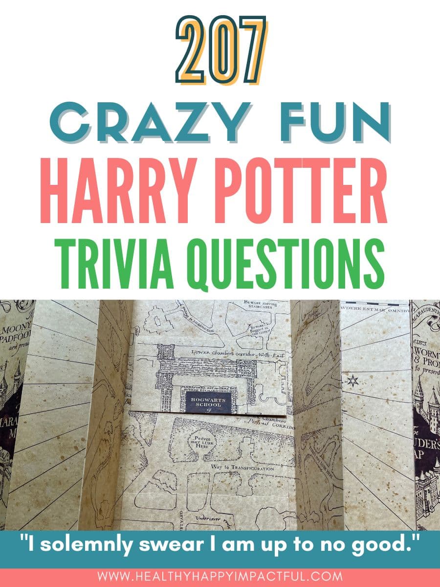 Harry Potter trivia questions and answers quiz pin