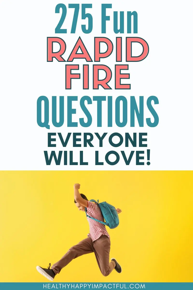 One word rapid fire questions that make you think: man jumping