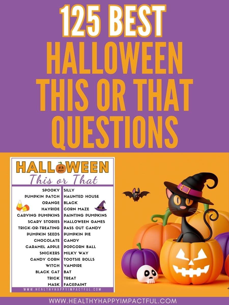 title pin; best Halloween this or that questions; funny