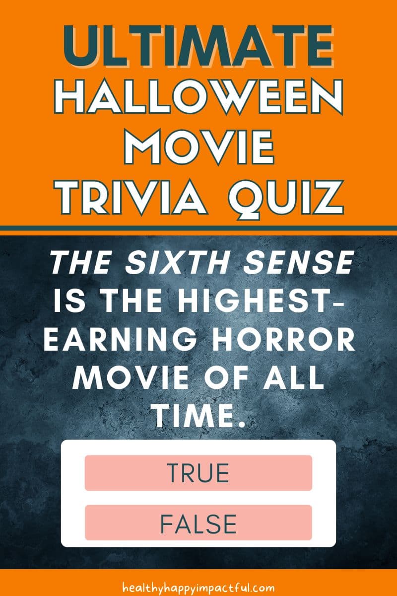 True or false Horror movie trivia questions and answers