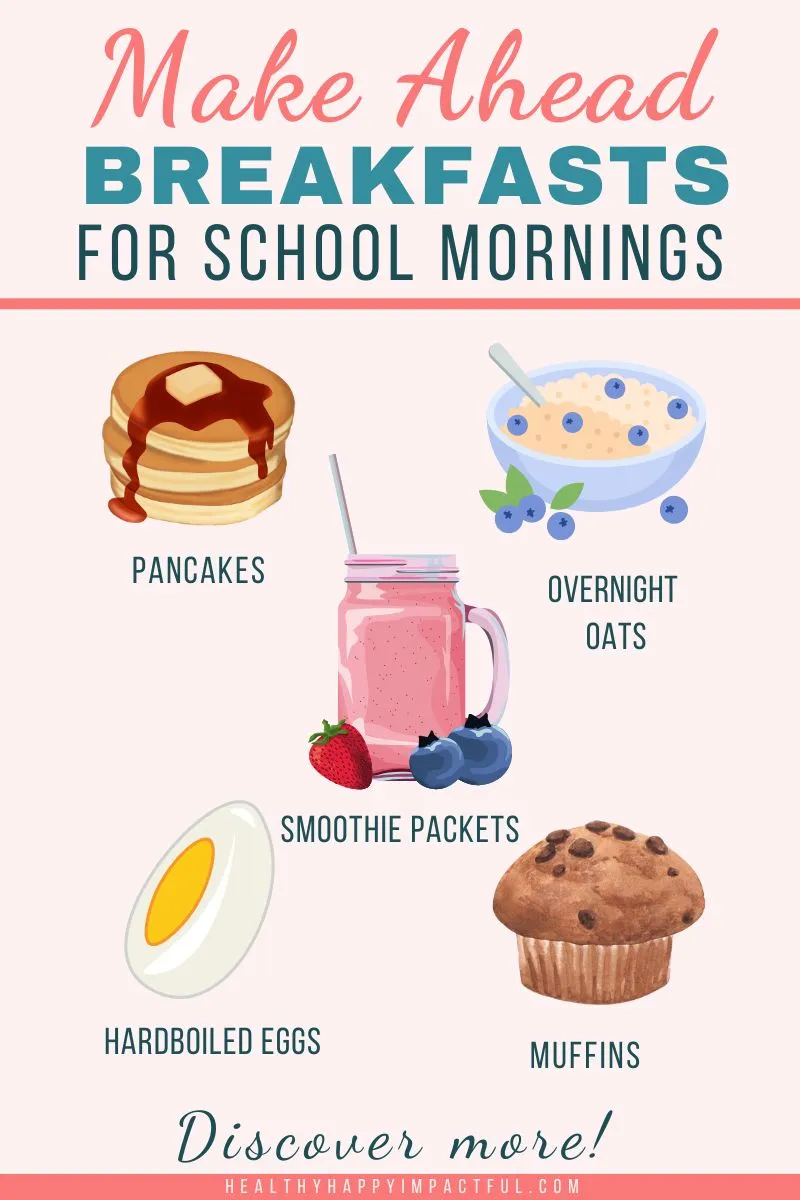 make ahead breakfasts for school mornings