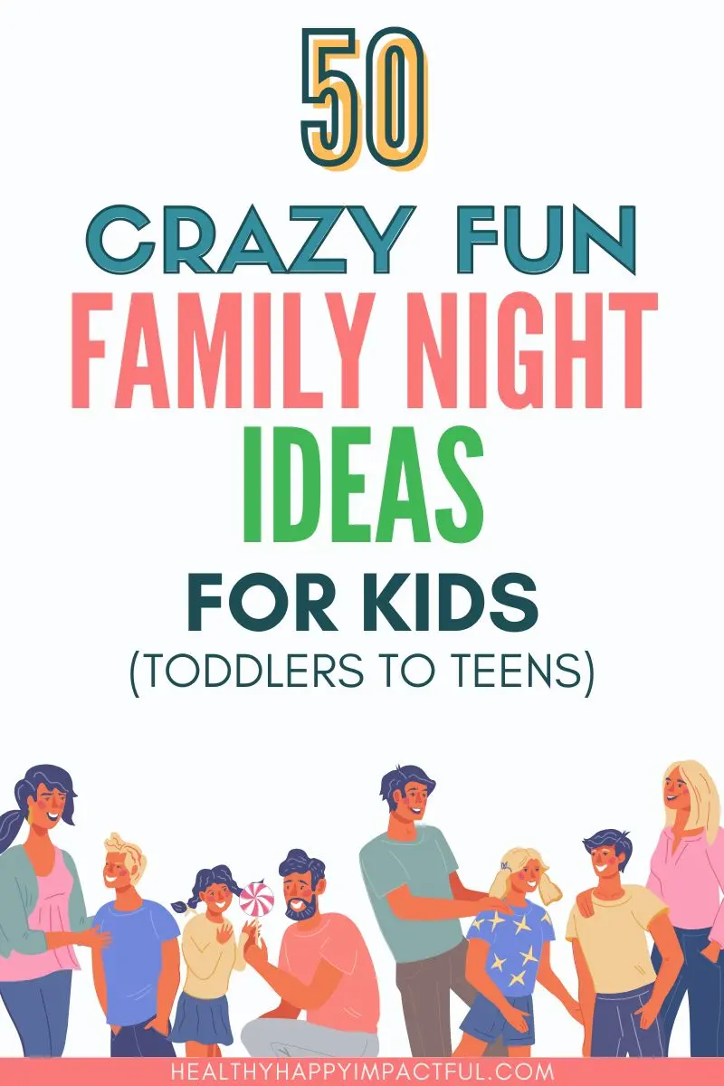 title pin; family night ideas; inexpensive; adventure