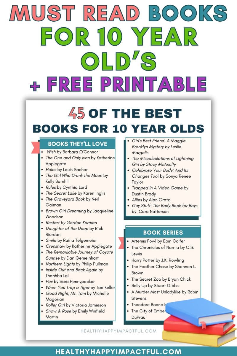 10 year book list pdf printable