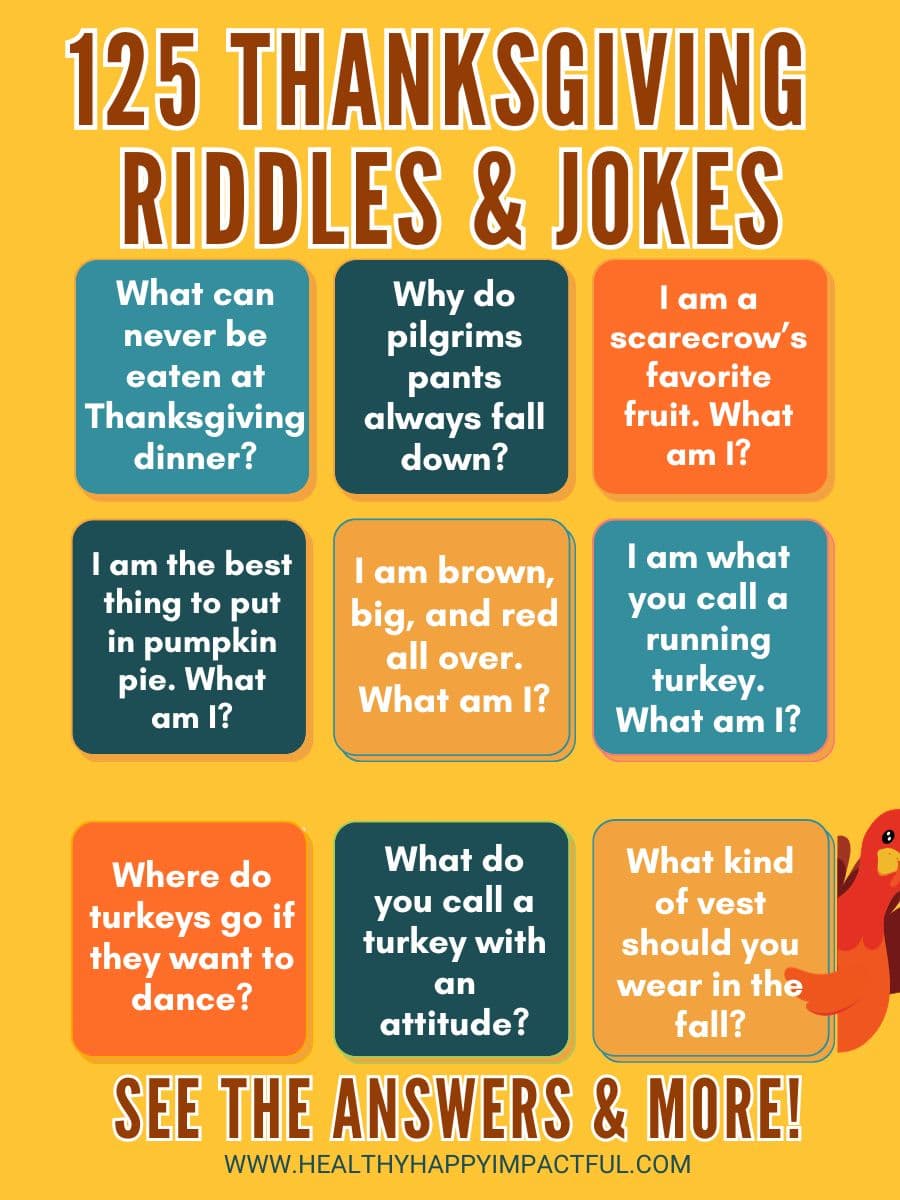 Best Thanksgiving riddles, jokes, and puns, hard and easy