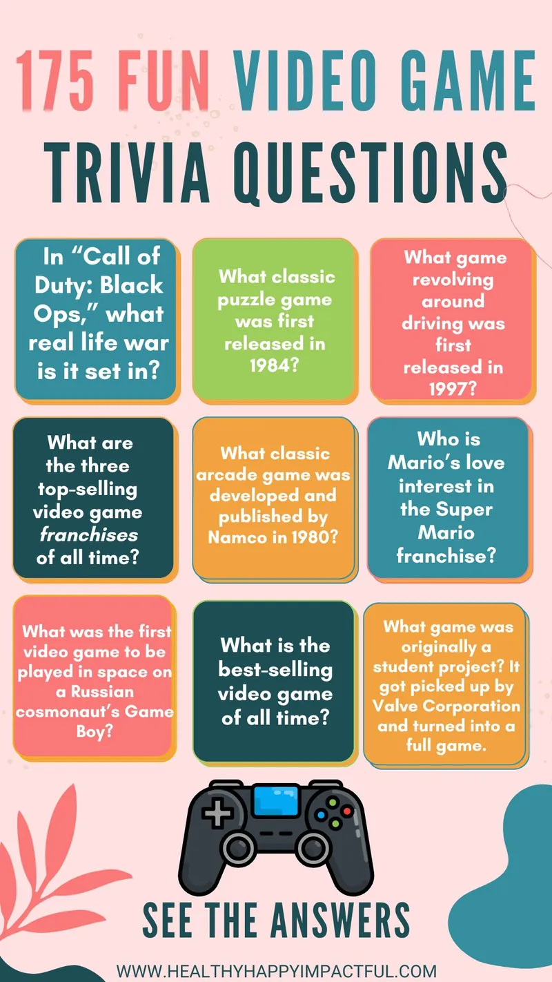 video game trivia questions and fun facts