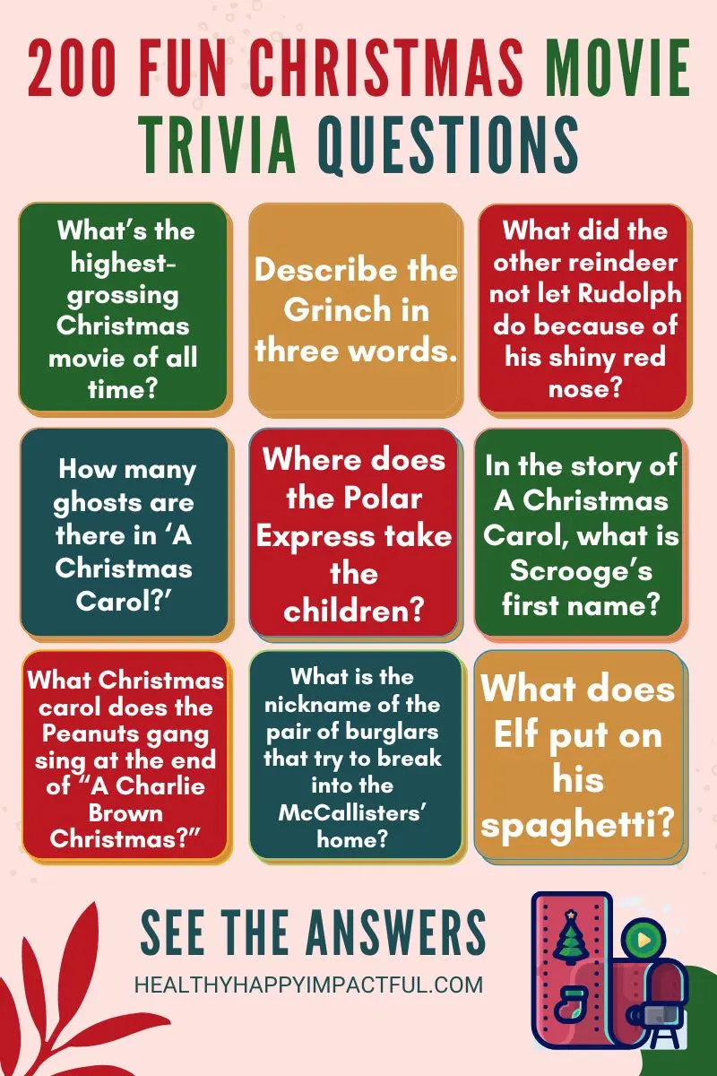 Best Christmas movie trivia questions and answers for kids and adults, parties, family