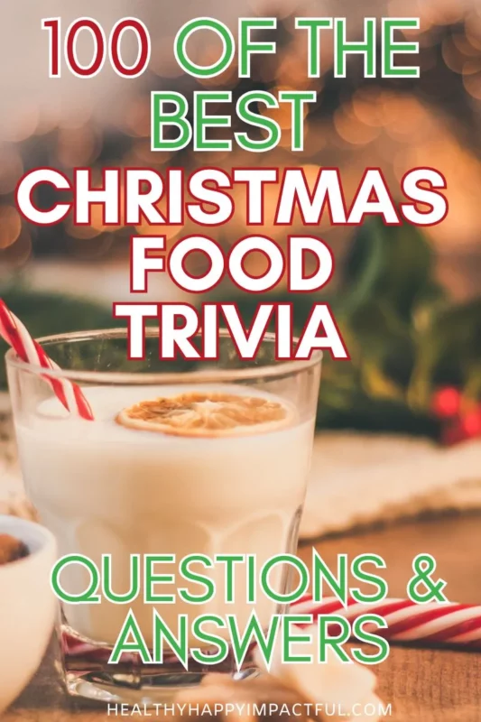 holiday drinks and food trivia quiz