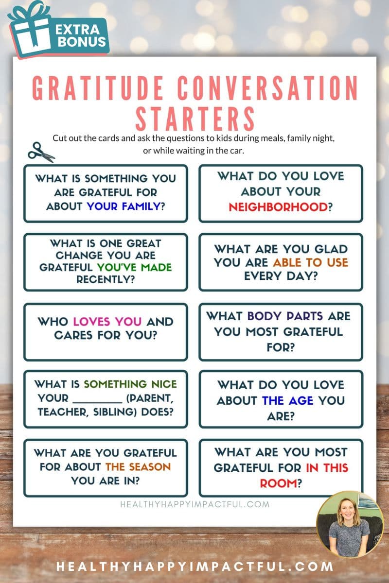 gratitude questions conversation cards for kids and adults