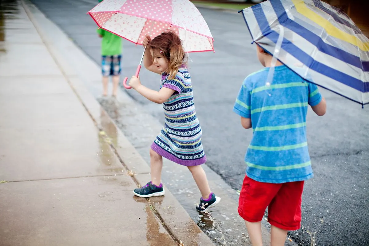 a colorful umbrella for a child